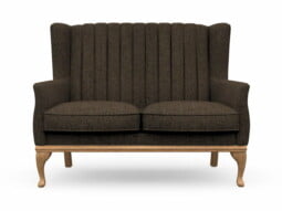 Harris Tweed Herringbone Forest, Blakeney 2 Compact Sofa in Harris Tweed