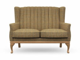 Harris Tweed Herringbone Moss, Blakeney 2 Compact Sofa in Harris Tweed
