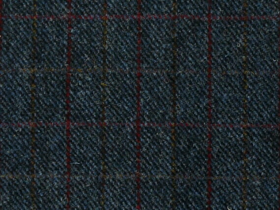 Harris Tweed Herringbone Denim Fabric Pattern