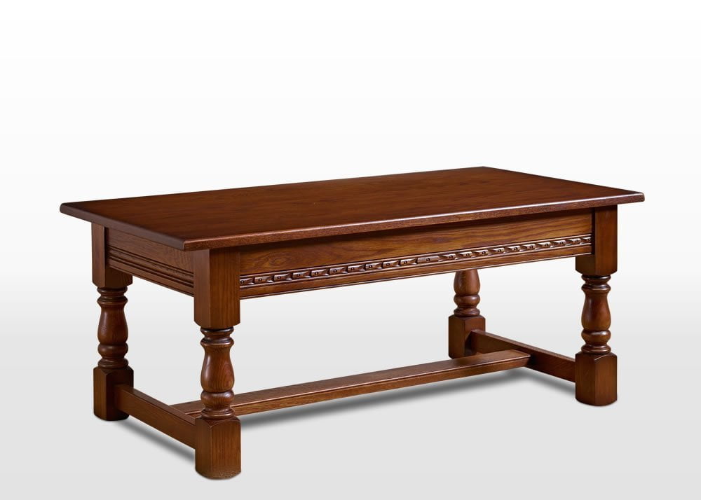 Old Charm Coffee Table In Light Oak Traditional Angled Image