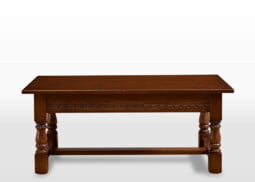 Old Charm Coffee Table in Light Oak Traditional Straight on Image