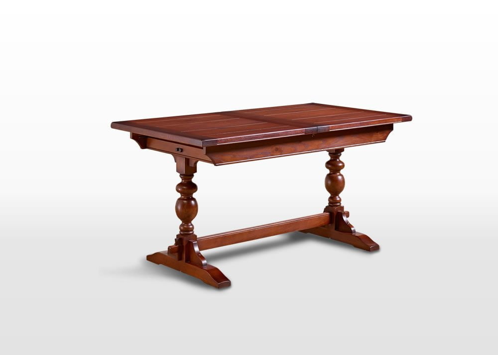 Old Charm 5Ft Lambourn Table In Chestnut Traditional Straight On Image