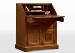 Old Charm Rose Bureau in Light Oak Traditional Straight on Image