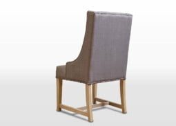 Old Charm Dining Chair in Fumed Oak Traditional Straight on Image