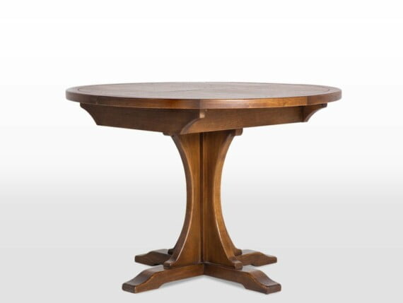 oak round table, extending round table, oak table