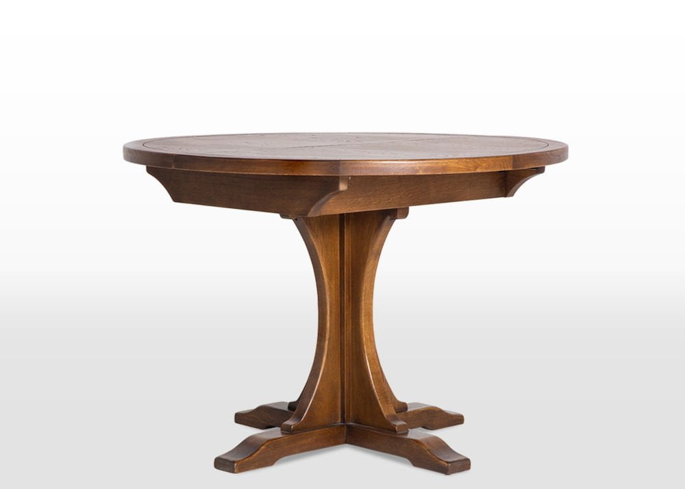 Old Charm Lichfield Round Ext Dining, Old Round Wood Dining Table