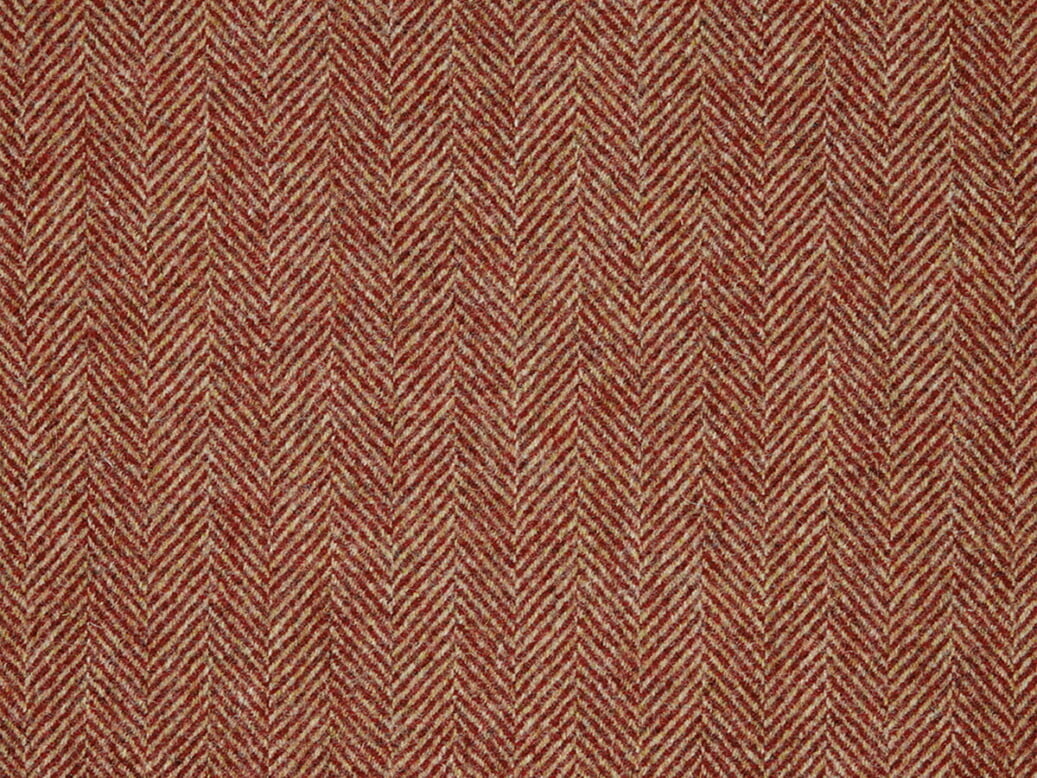 Herringbone Red Mulberry, Herringbone Red Wool, Herringbone Red Fabric