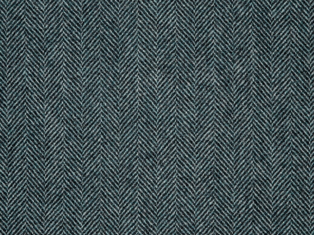 Herringbone Navy Indigo, Herringbone Navy Wool, Herringbone Blue Fabric