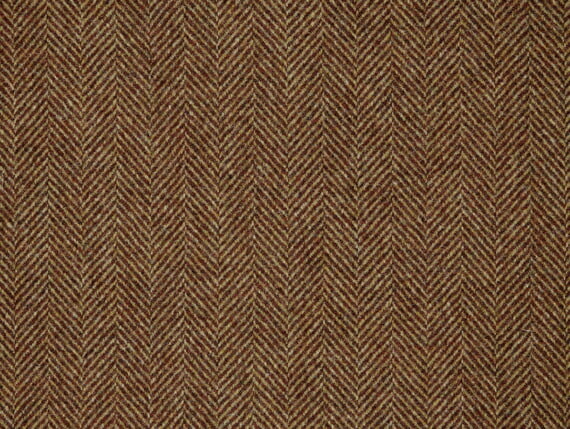 Herringbone Rust Copper, herringbone rust wool, herringbone rust fabric