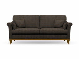 Harris Tweed Weybourne Large Sofa in Herringbone Forest with Light Oak coloured legs