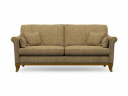 Harris Tweed Weybourne Large Sofa in Herringbone Moss with Light Oak coloured legs