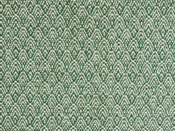 Fabric swatch showing the Abraham Moon Chrysler Green Fabric