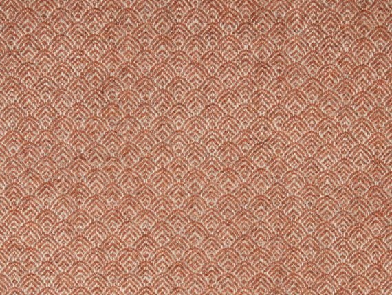 Fabric swatch showing the Abraham Moon Empire Terracotta Fabric