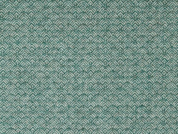 Fabric swatch showing the Abraham Moon Empire Teal Fabric
