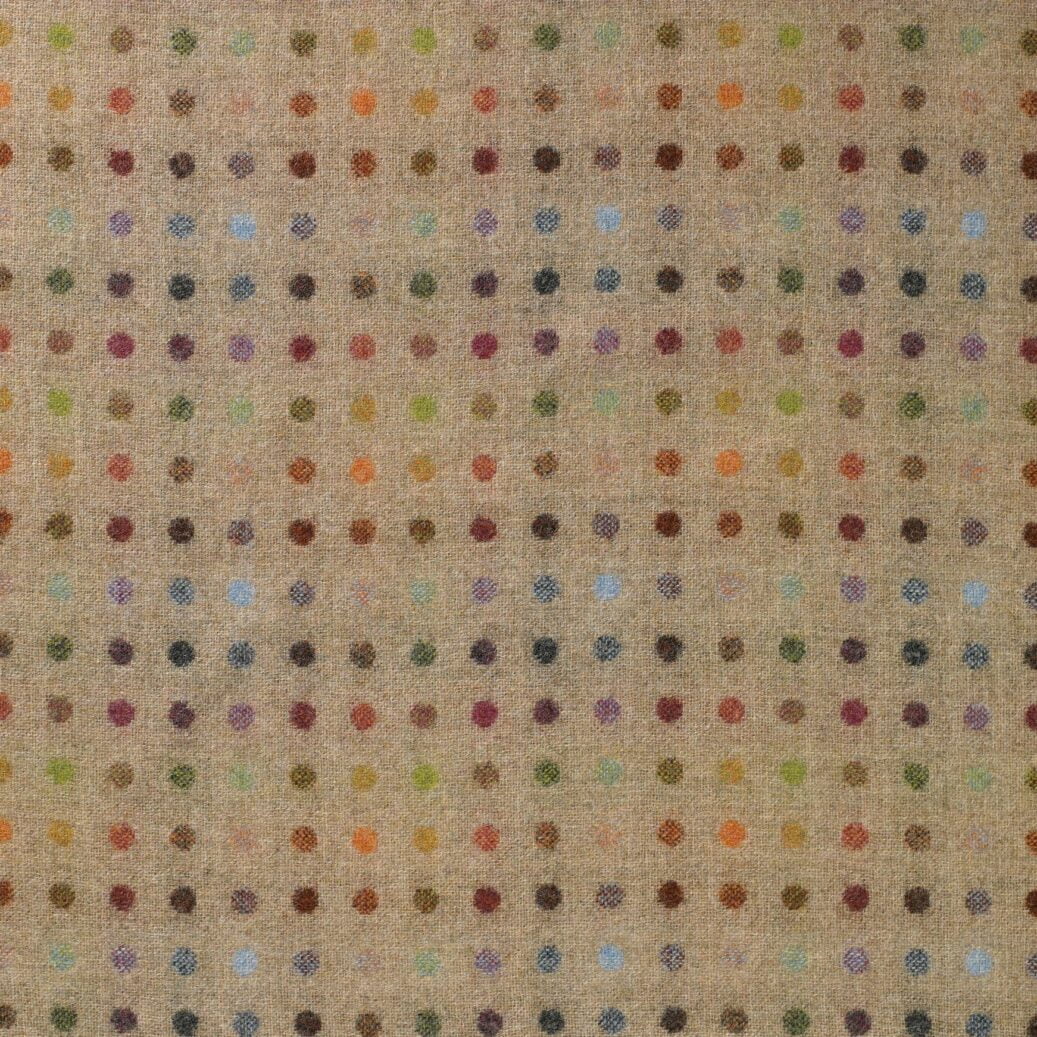 Fabric Swatch Showing The Abraham Moon Multispot Natural Fabric