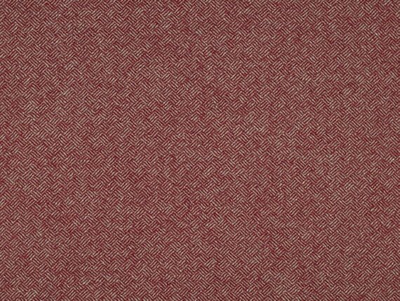 Fabric swatch showing the Abraham Moon Parquet Red Fabric